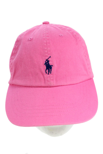 Polo Ralph Lauren Womens Baseball Cap Hat Pink Navy Blue Size One Size