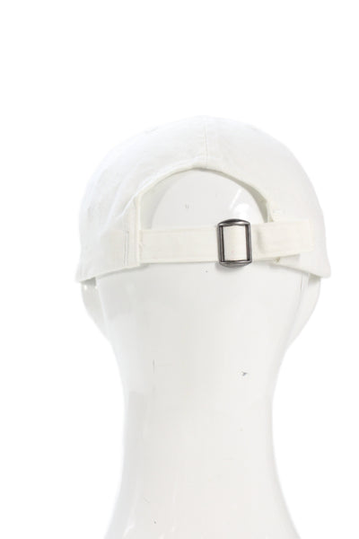 Polo Ralph Lauren Womens Logo Baseball Cap Hat White Navy Blue