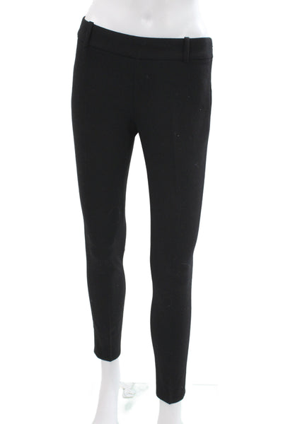 J Crew Womens Dress Pants Black Wool Zip Inseam 27 Size 00