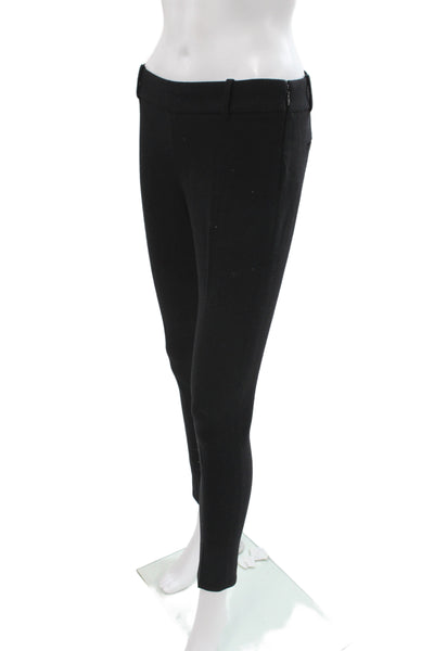 J Crew Womens Dress Pants Black Wool Zip Inseam 27 Size 00