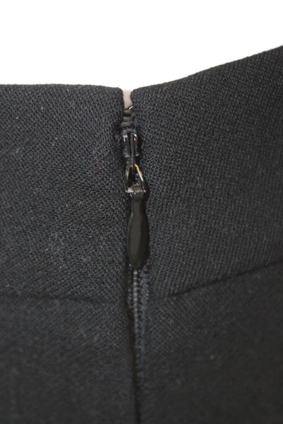 J Crew Women Dress Pants Black Wool Blend Zip Inseam 28 Size 00