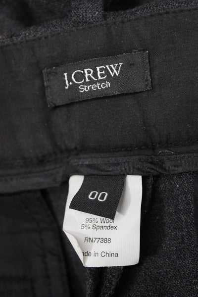 J Crew Womens Gray Wool Dress Pants Size 00