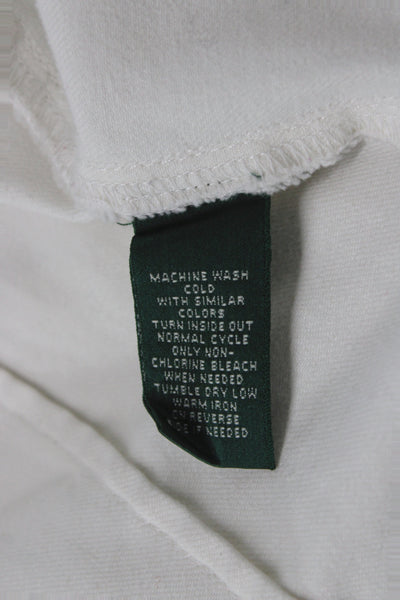 Lauren Jeans Company Women Basic Jacket White Cotton Long Sleeve Size S