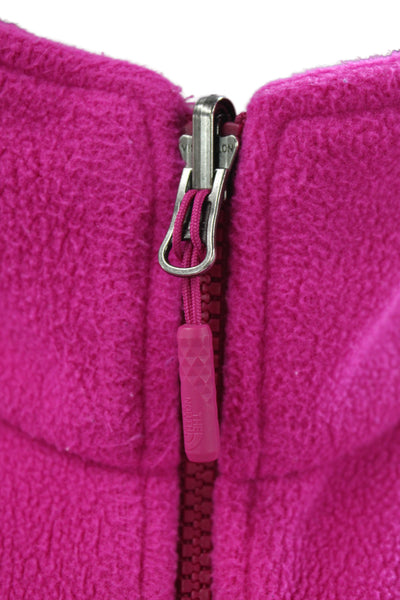 The North Face Women Pink Recycled Polyester Basic Jacket Long Sleeve Size S