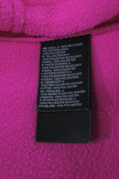 The North Face Women Pink Recycled Polyester Basic Jacket Long Sleeve Size S