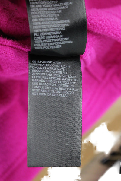 The North Face Women Pink Recycled Polyester Basic Jacket Long Sleeve Size S