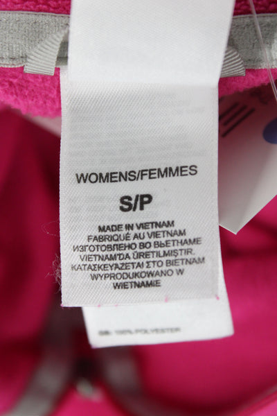 The North Face Womens Basic Pink Jacket Polyester Zip Petite Size S