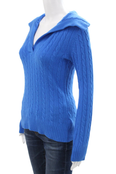 Lauren Ralph Lauren Women Cashmere Pullover Sweater Long Sleeve Blue Size XS