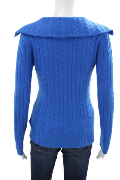 Lauren Ralph Lauren Women Cashmere Pullover Sweater Long Sleeve Blue Size XS