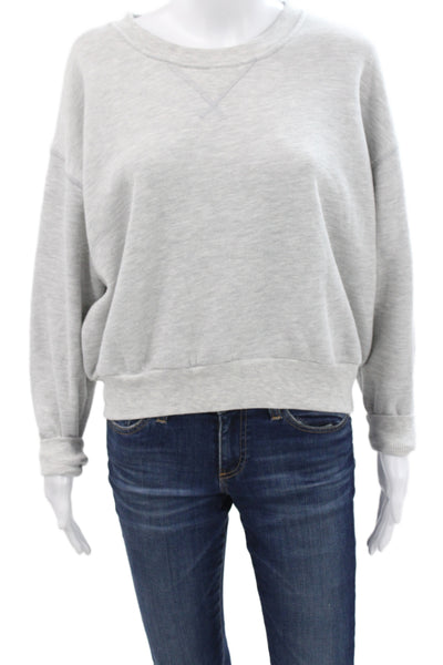 LNA Womens Pullover Gray Crew Neck Long Sleeve Size XS