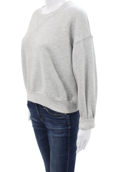 LNA Womens Pullover Gray Crew Neck Long Sleeve Size XS