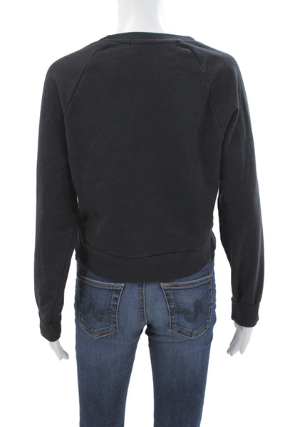 Beyond Yoga Womens Black Pullover Sweatshirt Crew Neck Long Sleeve Size S
