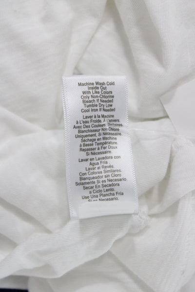 Nation LTD Womens Basic White Pima Cotton Scoop Neck Sleeveless Tank Size XS