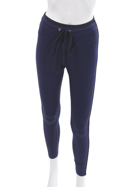 Year Of Ours Women Ankle Athleisure Blue Leggings Drawstring Size S
