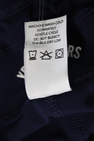Year Of Ours Women Ankle Athleisure Blue Leggings Drawstring Size S