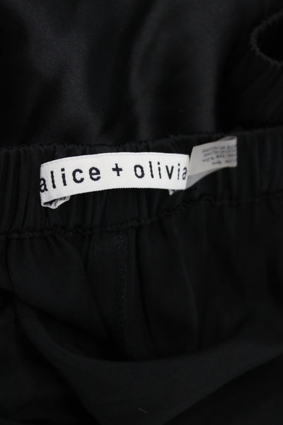 Alice + Olivia Womens Jogger Pants Black Pull On Size XS
