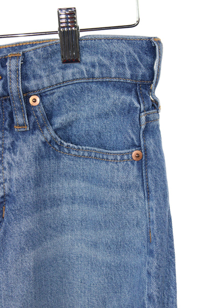 J Crew Womens Wide-Leg Jeans Blue Cotton Blend Size 26P