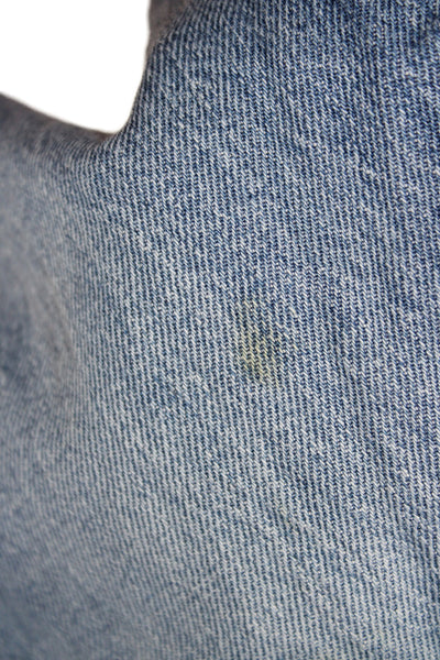 J Crew Womens Wide-Leg Jeans Blue Cotton Blend Size 26P