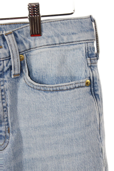 J Crew Women Wide-Leg Jeans Blue High Rise Cotton Size 24