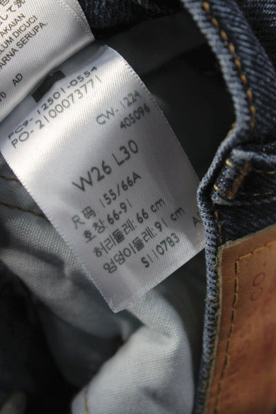 Levi Strauss & Co Womens Straight High Rise Jeans Blue Size 26