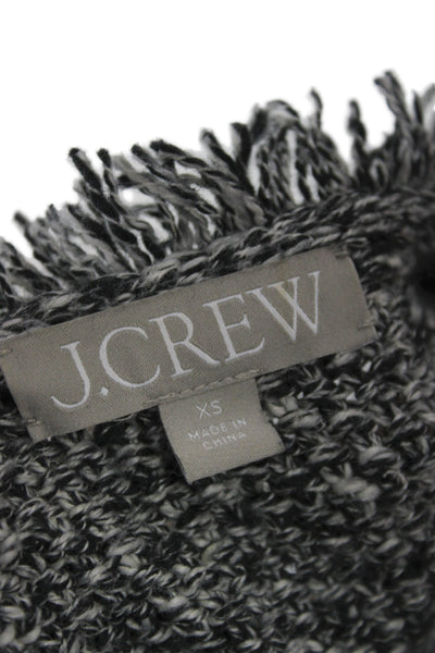 J Crew Womens Basic Jacket Gray 67% Cotton High Neck Short Sleeve Size XS