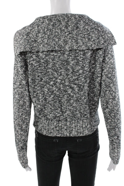 J Crew Womens Black Collared Cardigan Long Sleeve Size XS