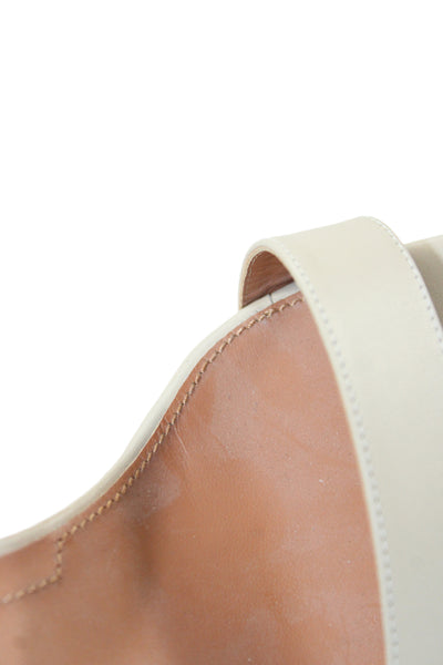 Givenchy Womens Leather Ankle Strap Sandal Heels Beige Size 38 8