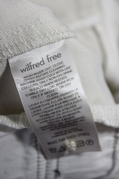 Wilfred Free Womens Beige Cargo Pants Button Cotton Size 2