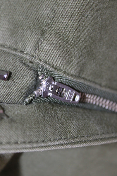 Wilfred Free Womens Cargo Pants Green Button Military Spring Size 2