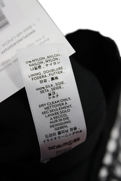 Reed Krakoff Women Sleeveless Nylon Check Tank Zip Round Neck Size 6