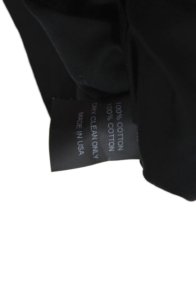 Derek Lam Women Black One Shoulder Jersey Tank 100% Cotton Sleeveless Size XS