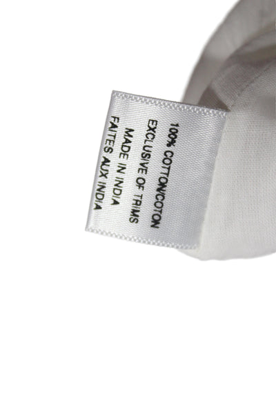 Misa Womens White Check 100% Cotton Bohemian Mini Skirt Pull On Size XS