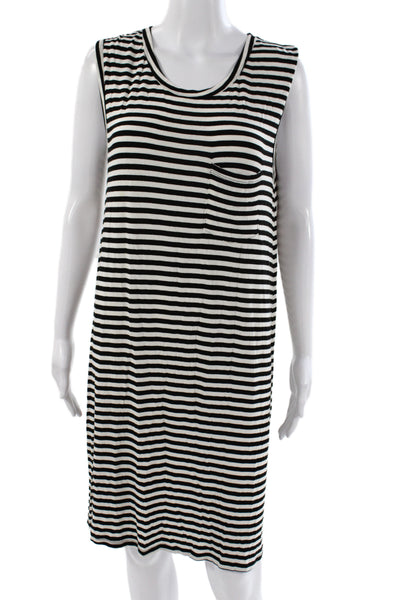 Zimmermann Women Black Tank Dress Sleeveless Scoop Neck Mid-Calf Size 0