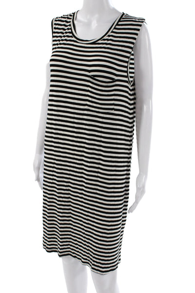 Zimmermann Women Black Tank Dress Sleeveless Scoop Neck Mid-Calf Size 0