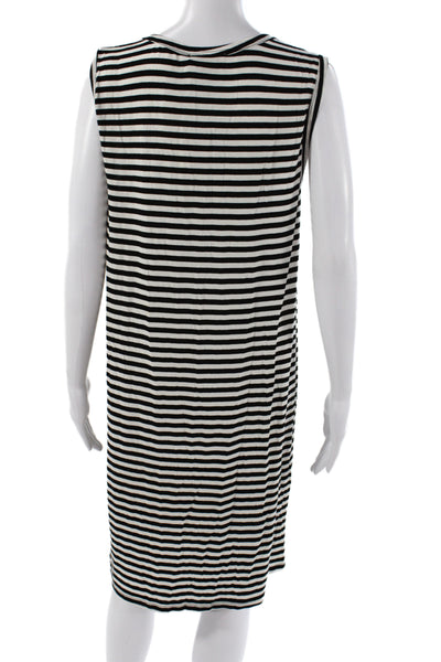 Zimmermann Women Black Tank Dress Sleeveless Scoop Neck Mid-Calf Size 0