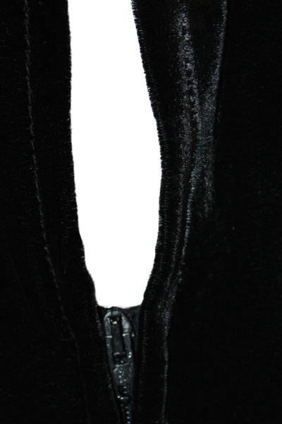 Paul Smith Women Black High Neck Sleeveless Basic Blouse Rayon Size 44