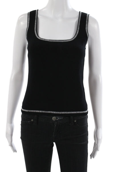 One Girl Who Womens Basic Black Zip Long Sleeve Outfit Set Rayon Size M