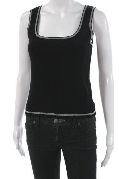 One Girl Who Womens Basic Black Zip Long Sleeve Outfit Set Rayon Size M