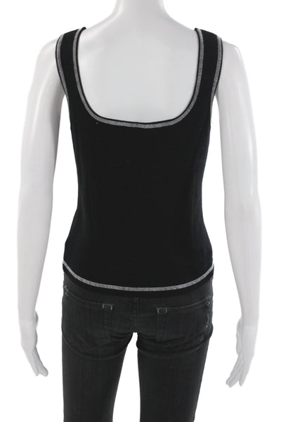 One Girl Who Womens Basic Black Zip Long Sleeve Outfit Set Rayon Size M