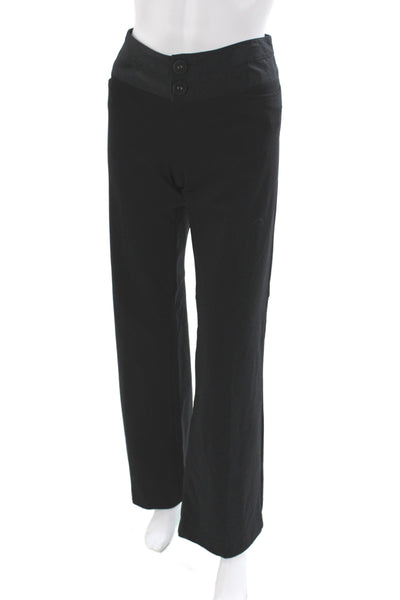Nanette Lepore Womens Dress Pants Black Button Size 6
