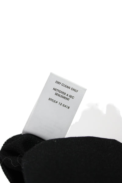 Nanette Lepore Womens Dress Pants Black Button Size 6