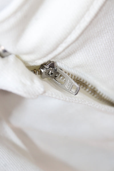 Cinq à Sept Womens Paperbag Tie Waist Cotton White Shorts Summer Size 10