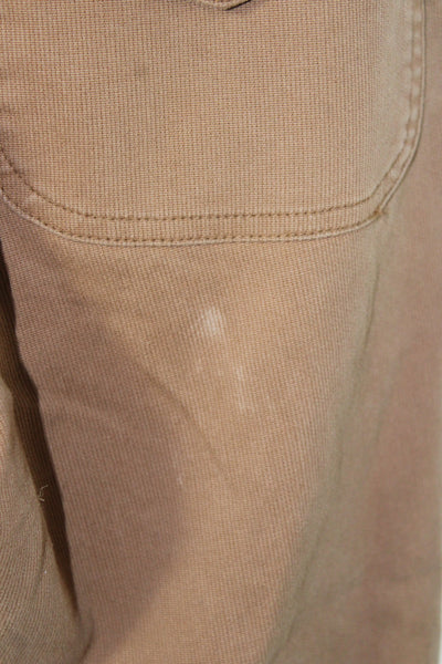 Nanette Lepore Womens Capri Pants Brown High Rise 23in Inseam Size 6