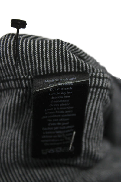 Rag & Bone Mens Cotton Collared Button Down Shirt Black Size L