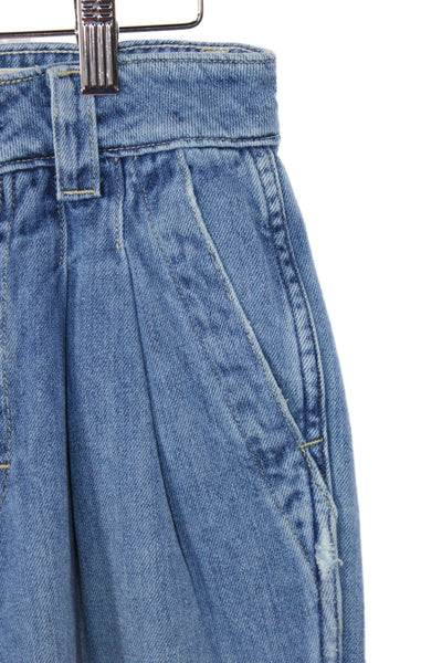 Amo Women Blue Wide-Leg High-Rise Jeans 28in 100% Cotton Size 23