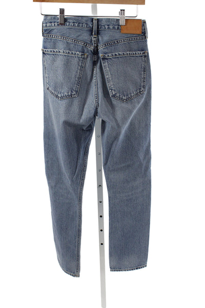 Citizens of Humanity Women Straight High Rise Blue 100% Cotton Jeans Size 25