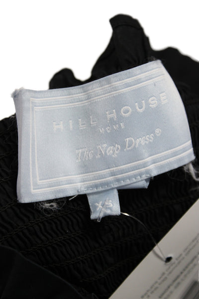 Hill House Womens Black Mini Dress Square Neck Sleeveless Cotton Size XS