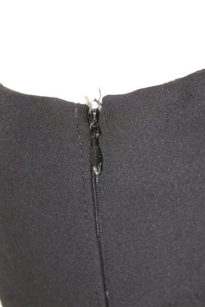 Club Monaco Women Ankle Pants Black Zip Inseam 26 Size 2