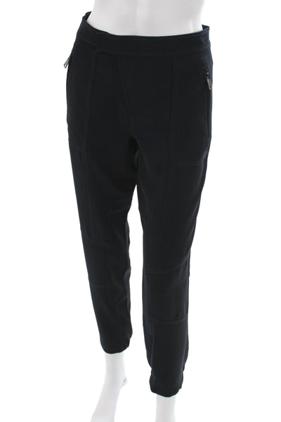 Vince Women Jogger Pants Black Zip 28 Inseam Size 4