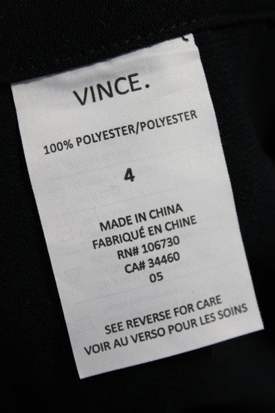 Vince Women Jogger Pants Black Zip 28 Inseam Size 4